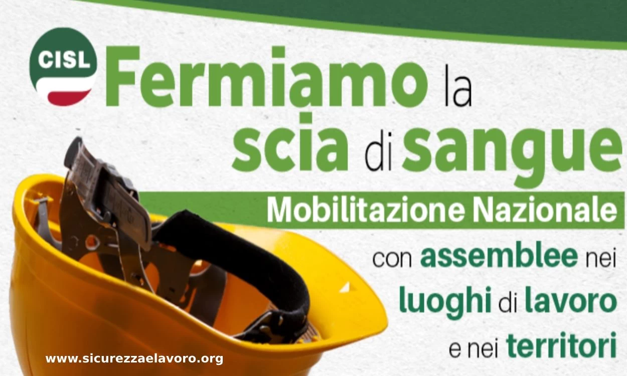 La CISL in Abruzzo prosegue la mobilitazione sulla salute e sicurezza