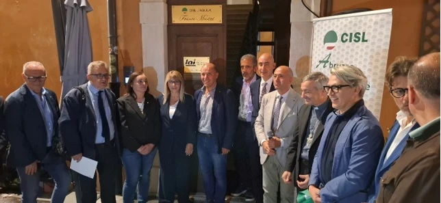 LA SEDE CISL L’AQUILA INTITOLATA A FRANCO MARINI